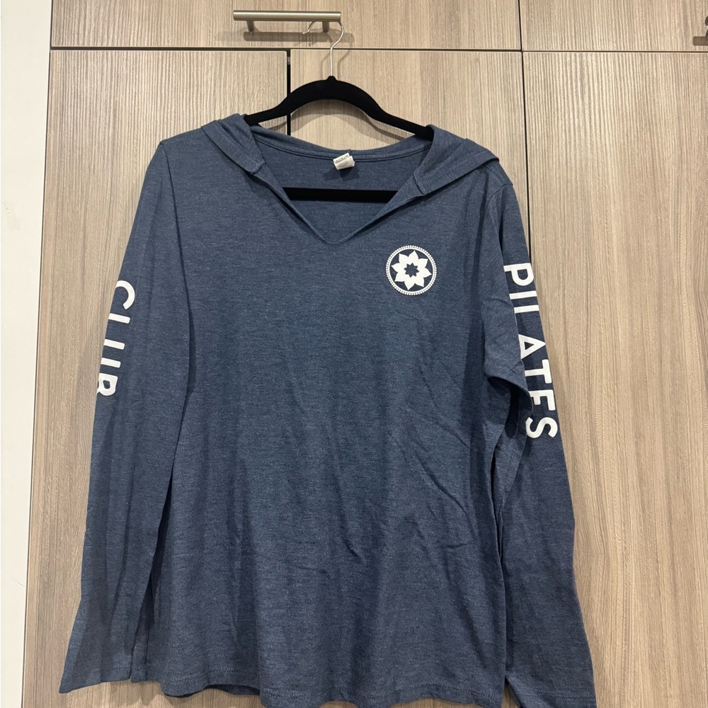 Club Pilates Long Sleeve Navy Shirt